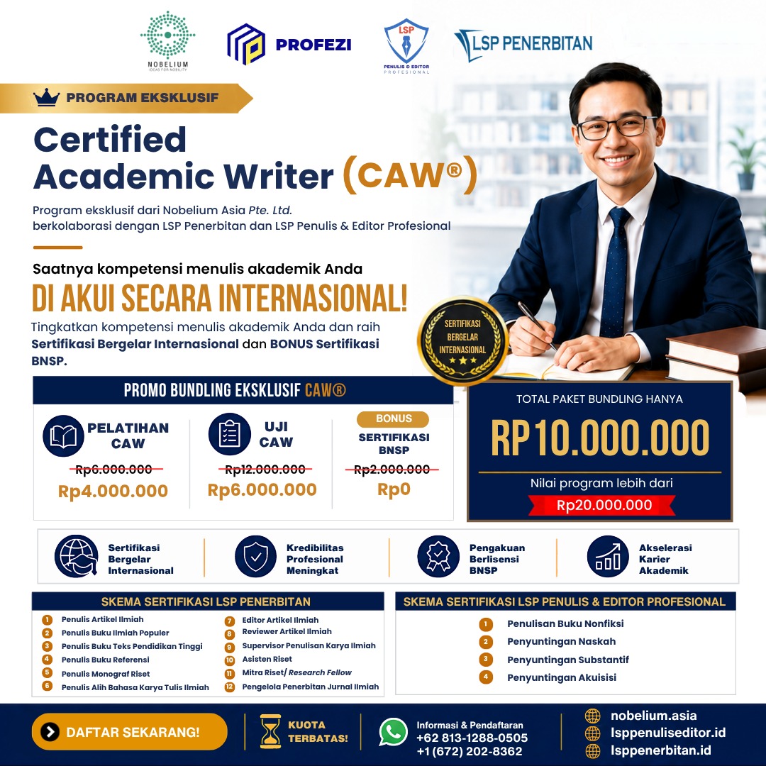 Certified Academic Writer CAW Program Flyer